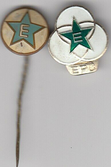 2 Pins Pin Badge Anstecknadel Esperanto Constructed Language