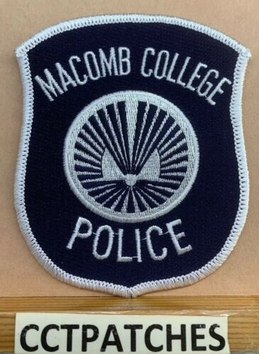 Macomb College, Michigan Police Shoulder Patch Mi