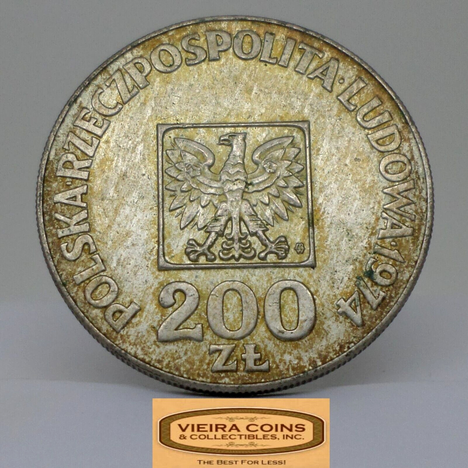 1974 Poland Silver 200 Zlotych - #c26057nq