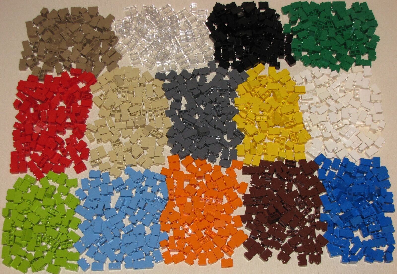 Lego Colored 1 X 2 Thick Bricks Building Blocks You Pick 50 Or 100 Per Lot