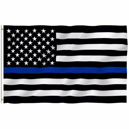 3'x5' Thin Blue Line Police Lives Matter Law Enforcement American Usa Us Flag