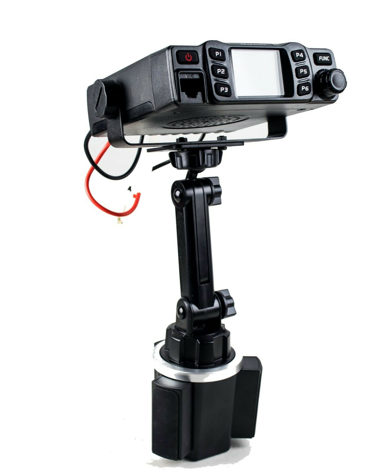 New Cup Holder Mount With Variable Height With Mic Holder For Anytone At-778uv