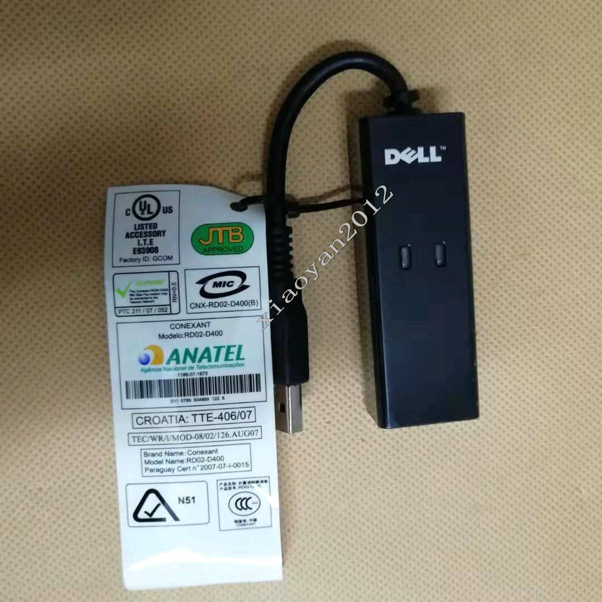 Dell Dell Rd02-d400 Usb External 56k Cat Modem Modem Fax Narrowband Cat