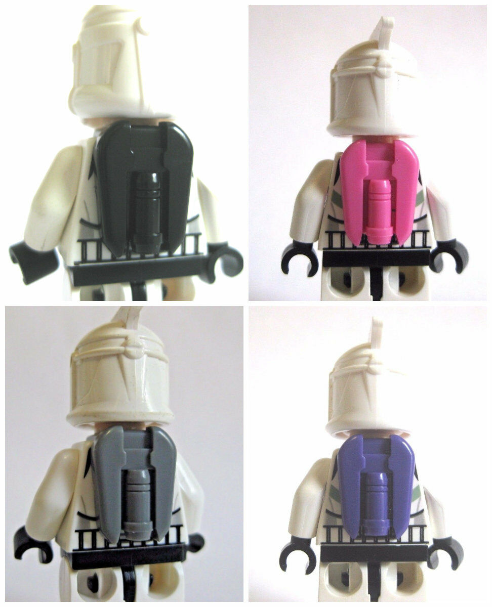 Custom Clone Commander Jetpack For Minifigures -star Wars -pick Your Color!