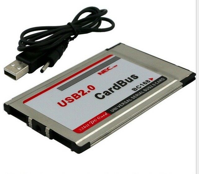 Pcmcia To Usb 2.0 Cardbus Dual 2 Port 480m Card Adapter For Laptop Notebook