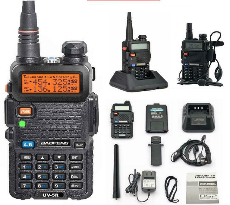 Two Way Radio Scanner Transceiver Handheld Police Fire Portable F-antenna Ham