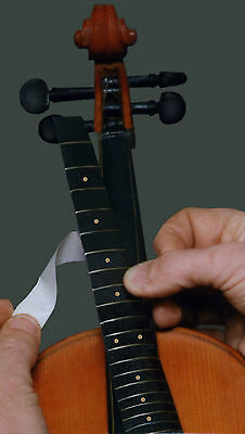"the Fiddle Fretter"  Temporary Violin Frets.  Make Your Violin A Fretted Violin