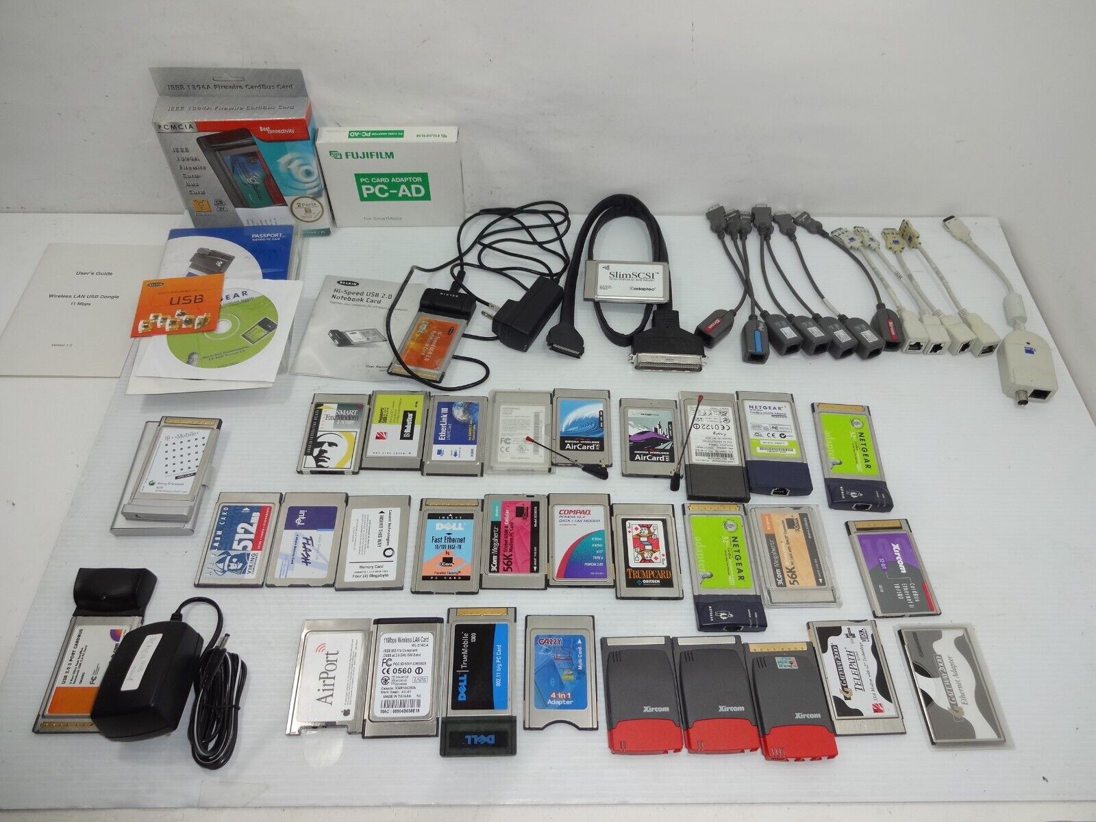 Lot Of  34 Pcmcia Adapter Laptop Notebook Pc Card