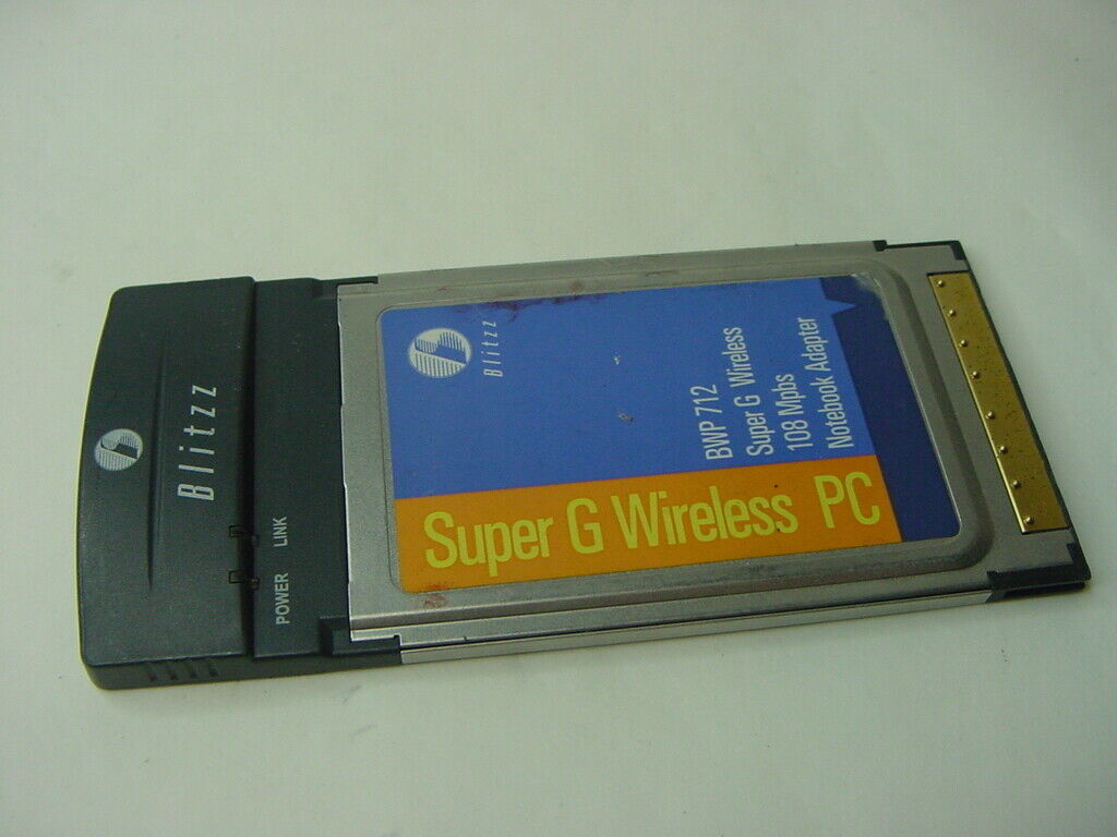 Blitzz Pcmcia Super G Wireless 108mpbs Notebook Adapter Bwp 712