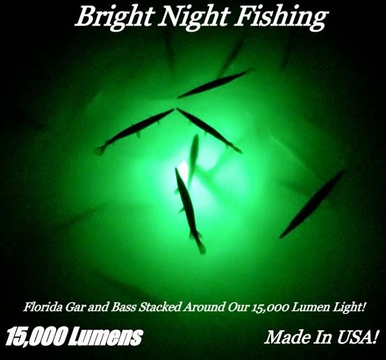 Bright Night Fishing Underwater Fishing  Light 15,000 Lumens Green 300 Leds Boat