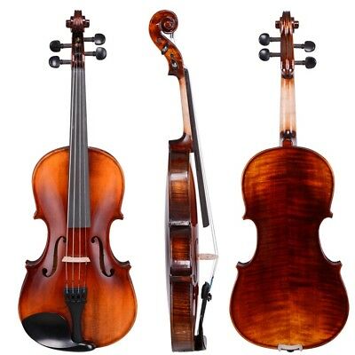 4/4 Full Size Handmade Violin Stradivari 1721 Copy German Style Fiddle Case Bow