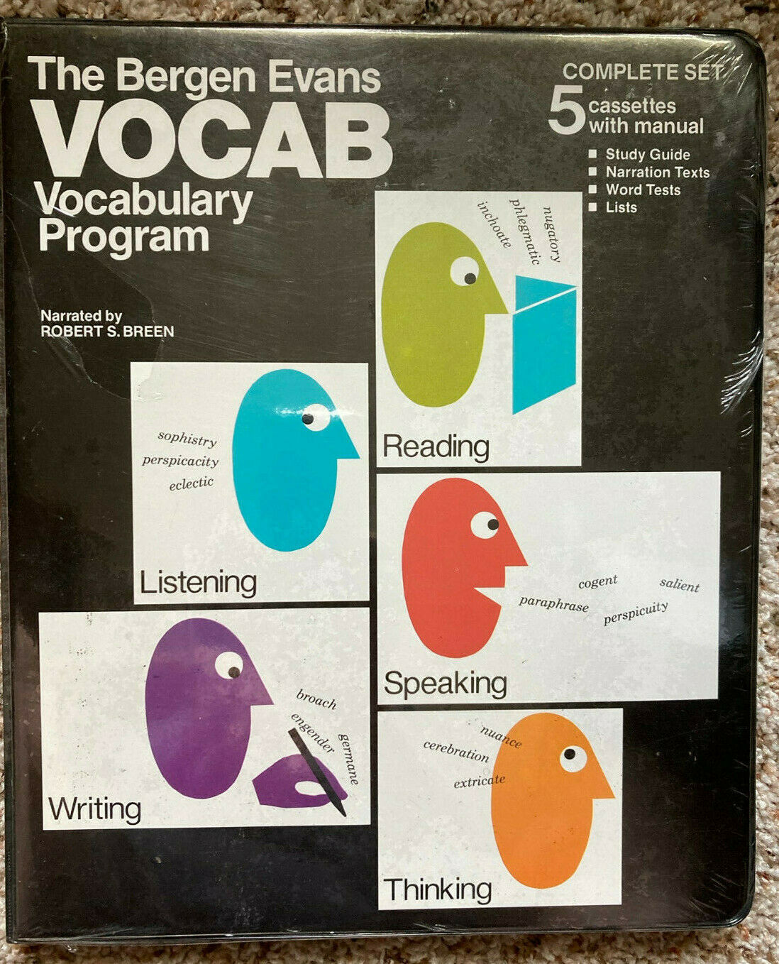 The Bergen Evans Vocab Vocabulary Program (5 Cassettes With Manual)
