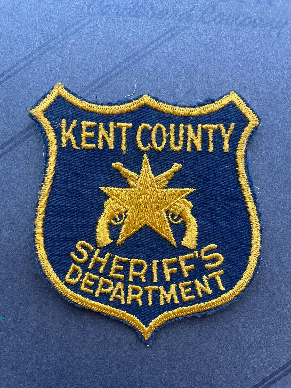 Very Old Kent County Michigan Sheriff Police Patch Mi Crossed Guns