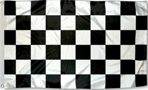 Checkered Flag 3x5 W/ Grommets - Black & White - Nascar Racing Race Car Speedway