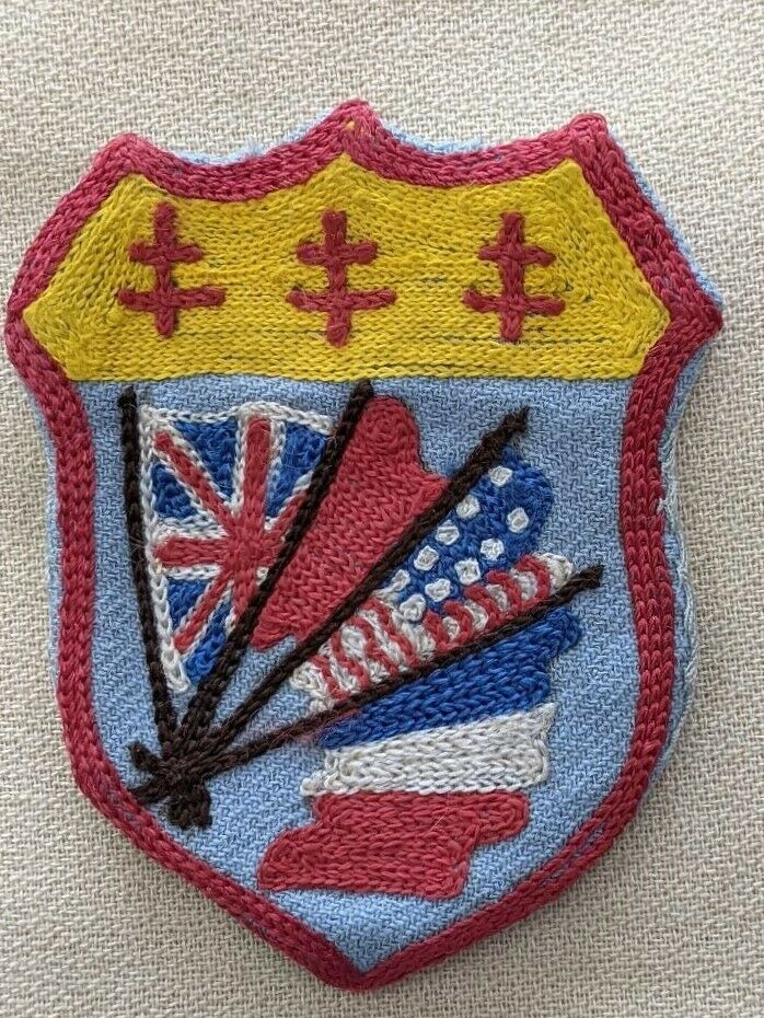 Fantastic Chain Stitched Free French Allied Victory Patch