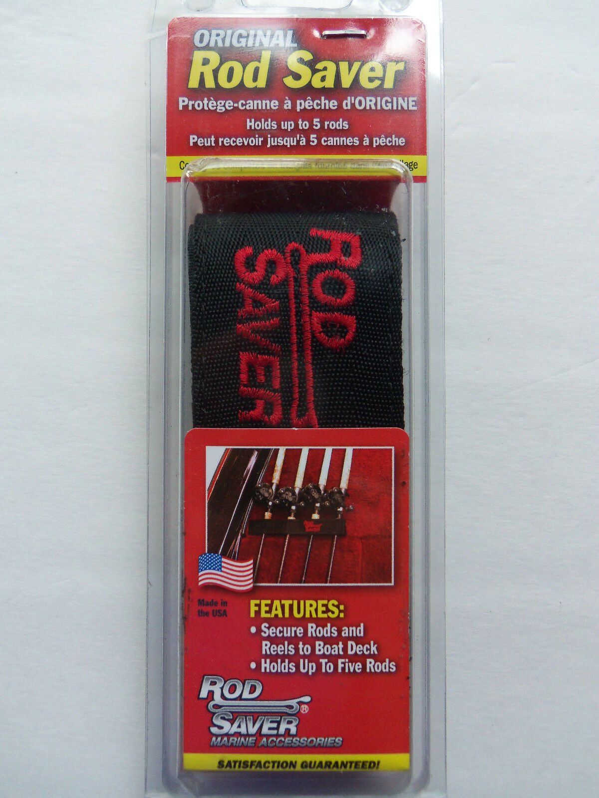 Original Rod Saver - 2 Straps Incl 10" & 6 " - Holds Up To 5 Rods - 10/6rs
