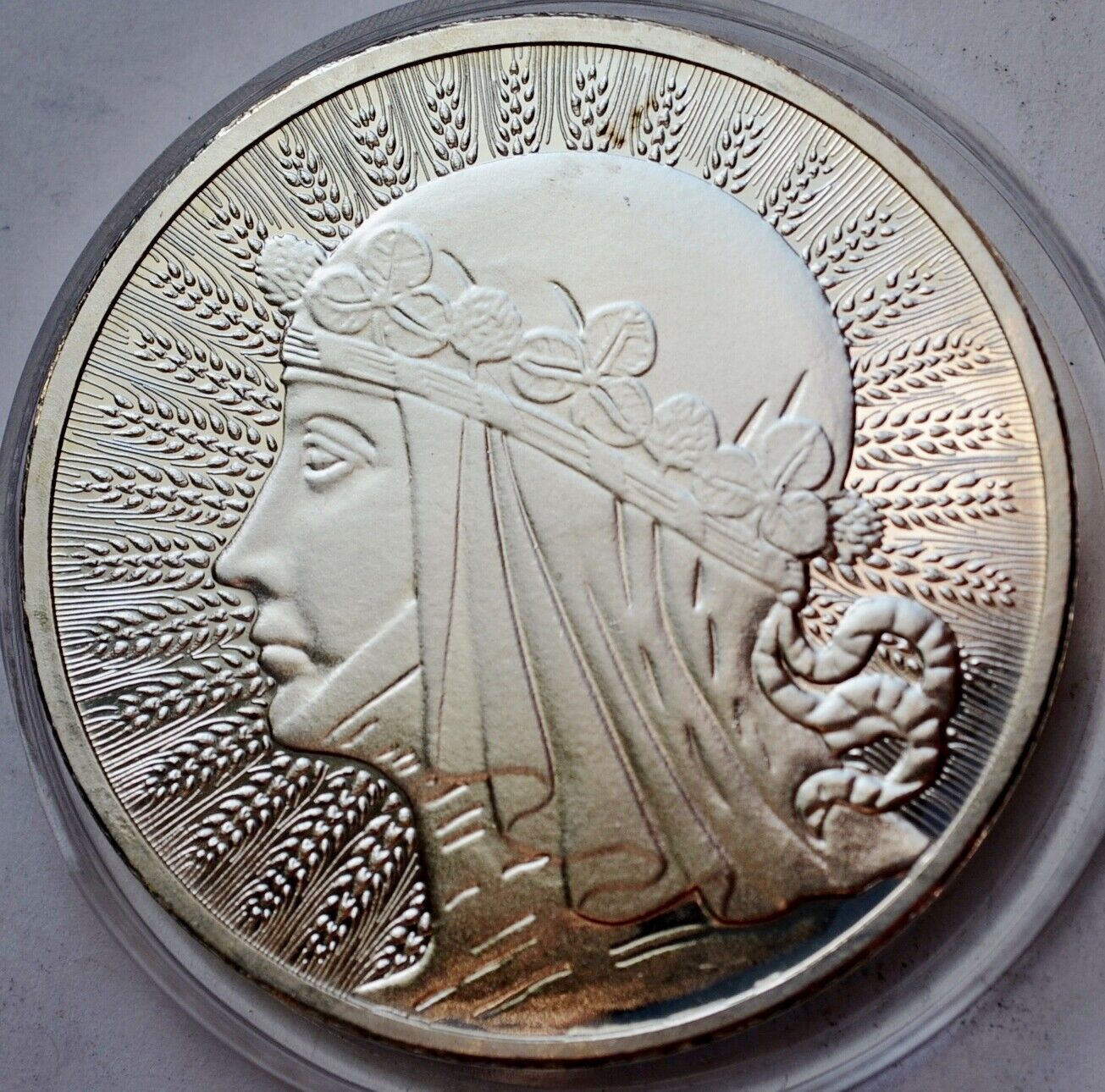 Silver Medal, Queen Jadwiga, 1 Oz Ag 9999