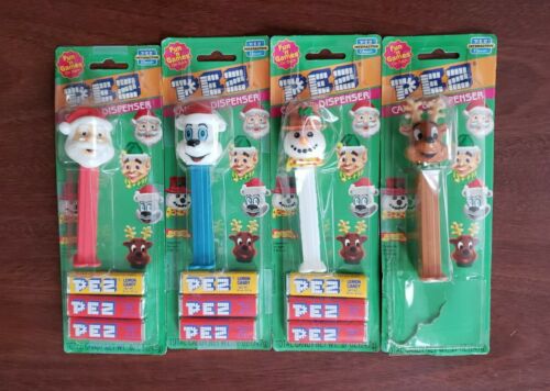 Vintage 1998 Set-of-4 Pez Holiday Candy Dispensers, Slovania/hungary. Unopened