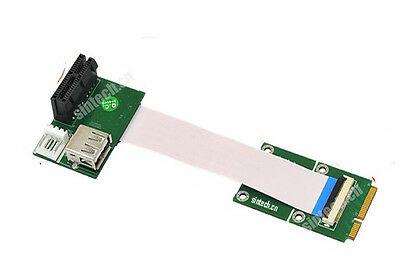 Sintech Mini Pci-e To Usb Pci-e Express 1x Riser Adapter Card+10/20cm Ffc Cable