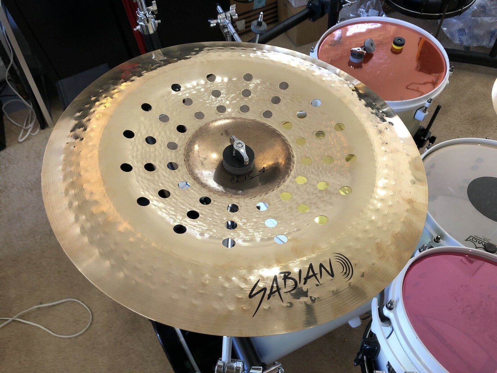 Sabian 17” Aa Holy China Cymbal Chad Smith Signature Edition Excellent Condition