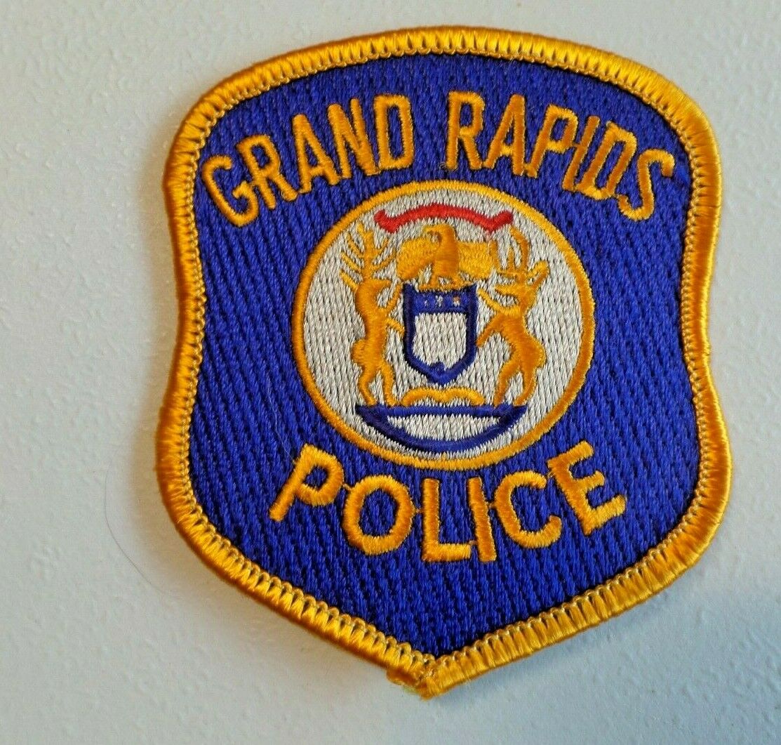 Vintage Grand Rapids Police Patch Michigan Embroidered Unused 6392