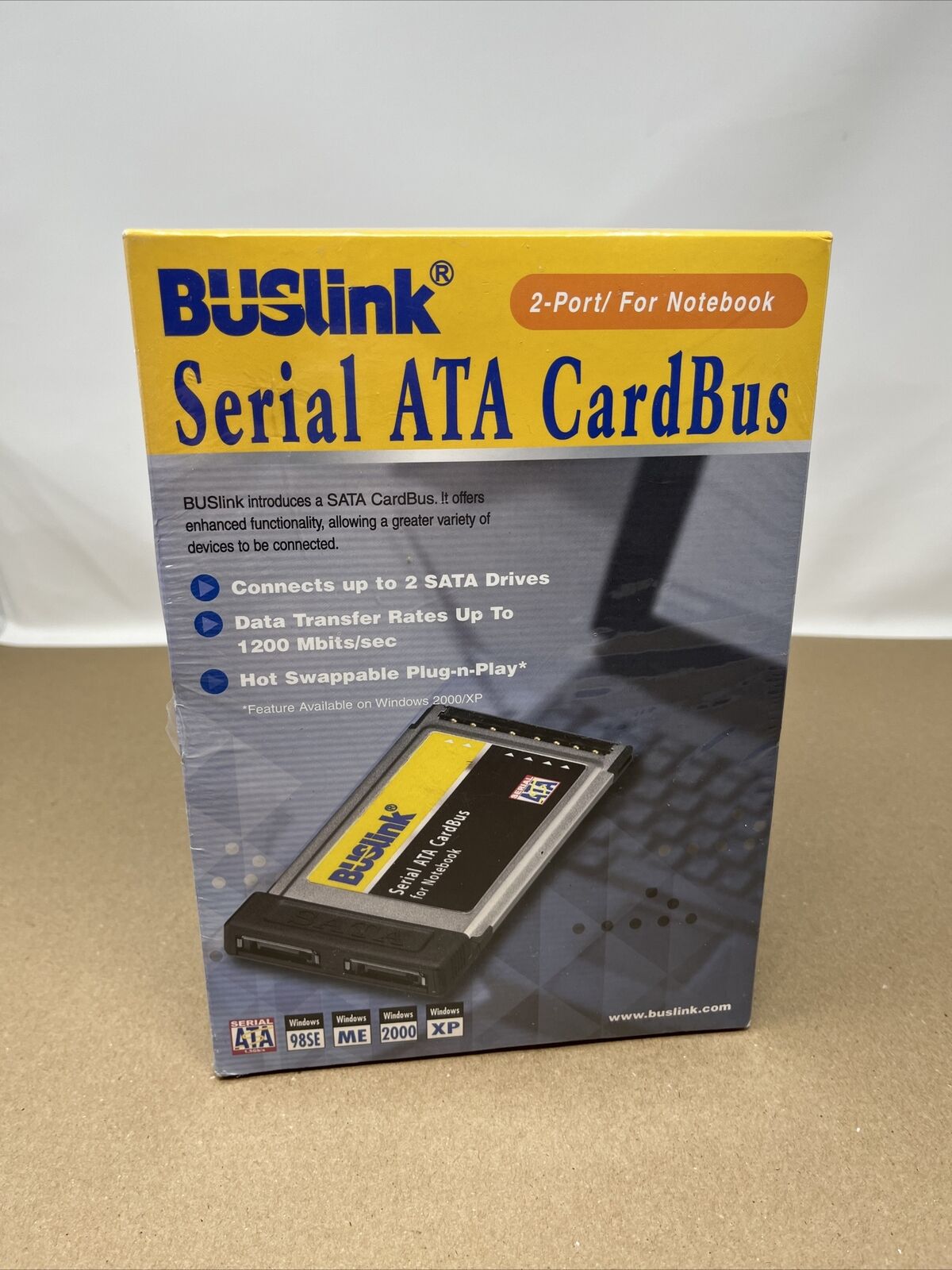 Buslink Serail Ata Cardbus 2-port/for Notebook Connects Up To 2 Sata Drives
