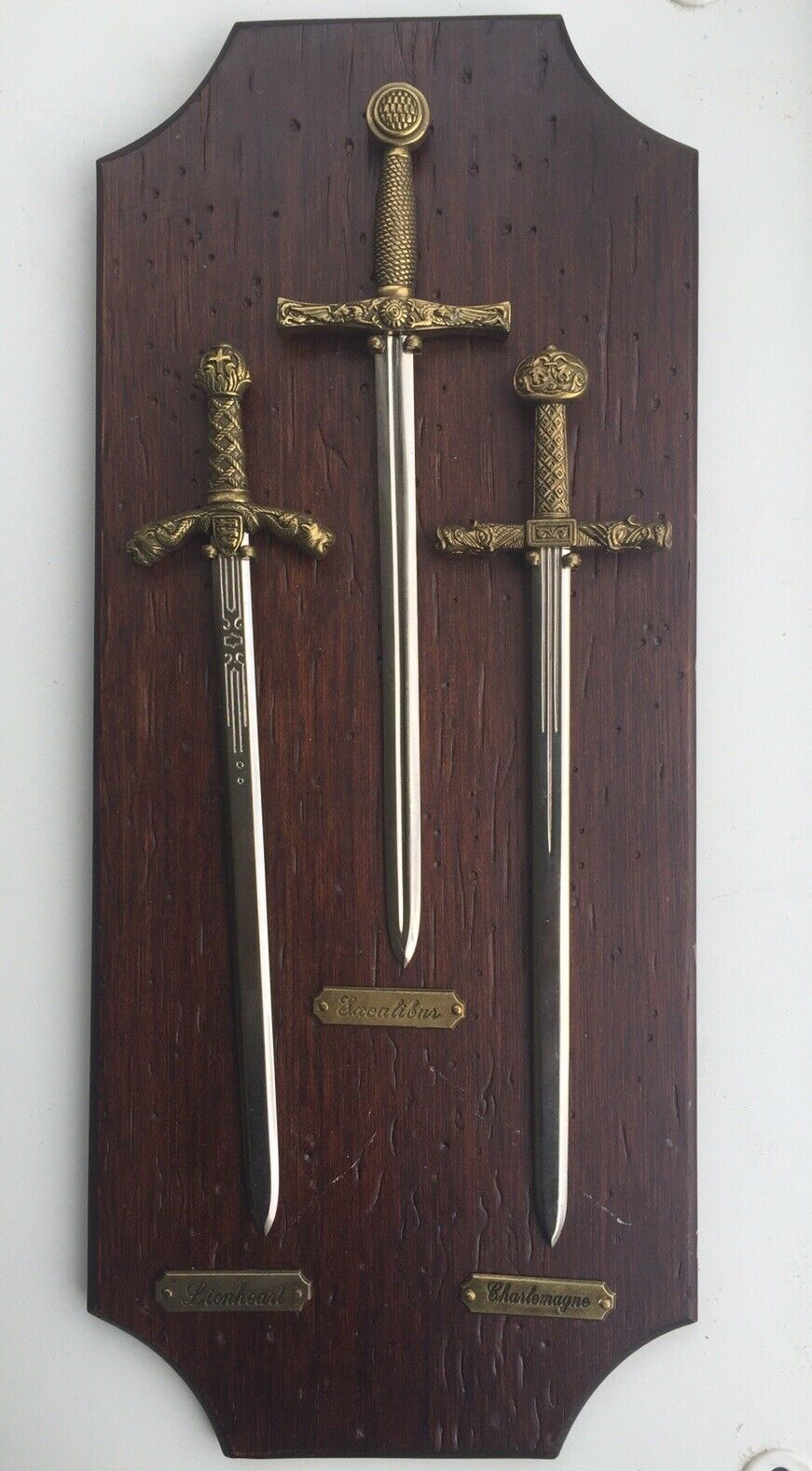 Lot Of 3 Miniature Sword Excalibur Medieval House Letter Opener Replicas
