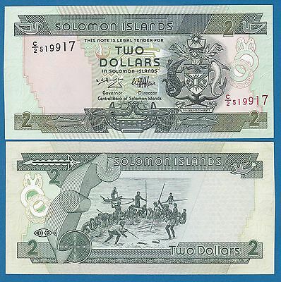 Solomon Islands 2 Dollars P 18 Nd (1997) Unc Low Shipping! Combine Free!