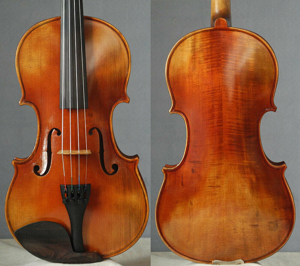 Great Handcraft Violin 7/8 Fiddle Violine Strong Tone Concerto Instrument