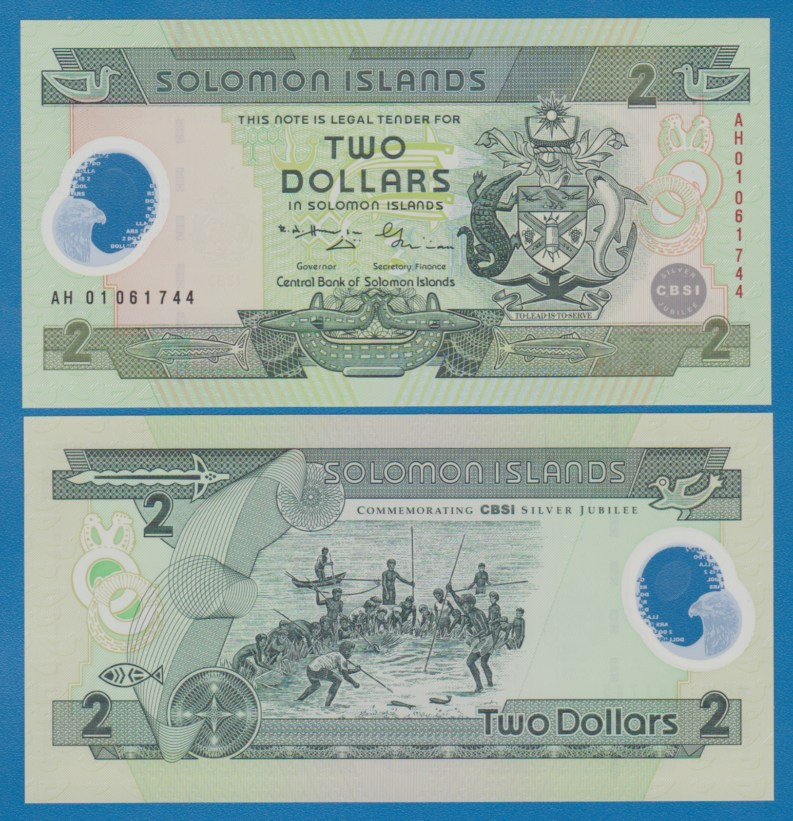 Solomon Islands 2 Dollars P 23 Polymer Commemorative Unc Low Shipping! Combine!