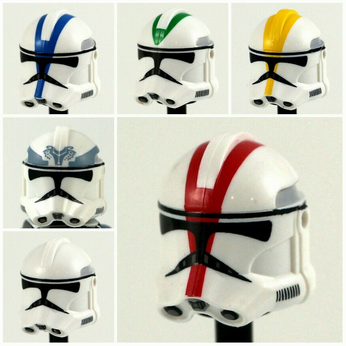 Custom Rp2 Clone Helmet For Star Wars Minifigures -pick Style!- Cac