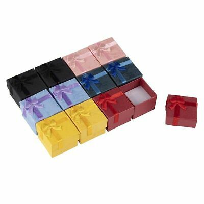 48pcs Jewelry Gift Boxes Rings Necklaces Earrings Cardboard Box With Velvet Pad