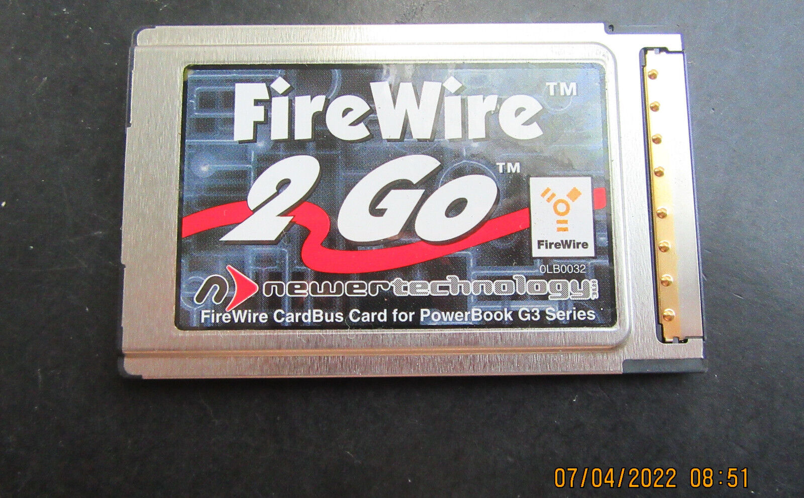 Genuine Newer Technology Firewire 2 Go Pcmcia Card For Powerbook G3 Series