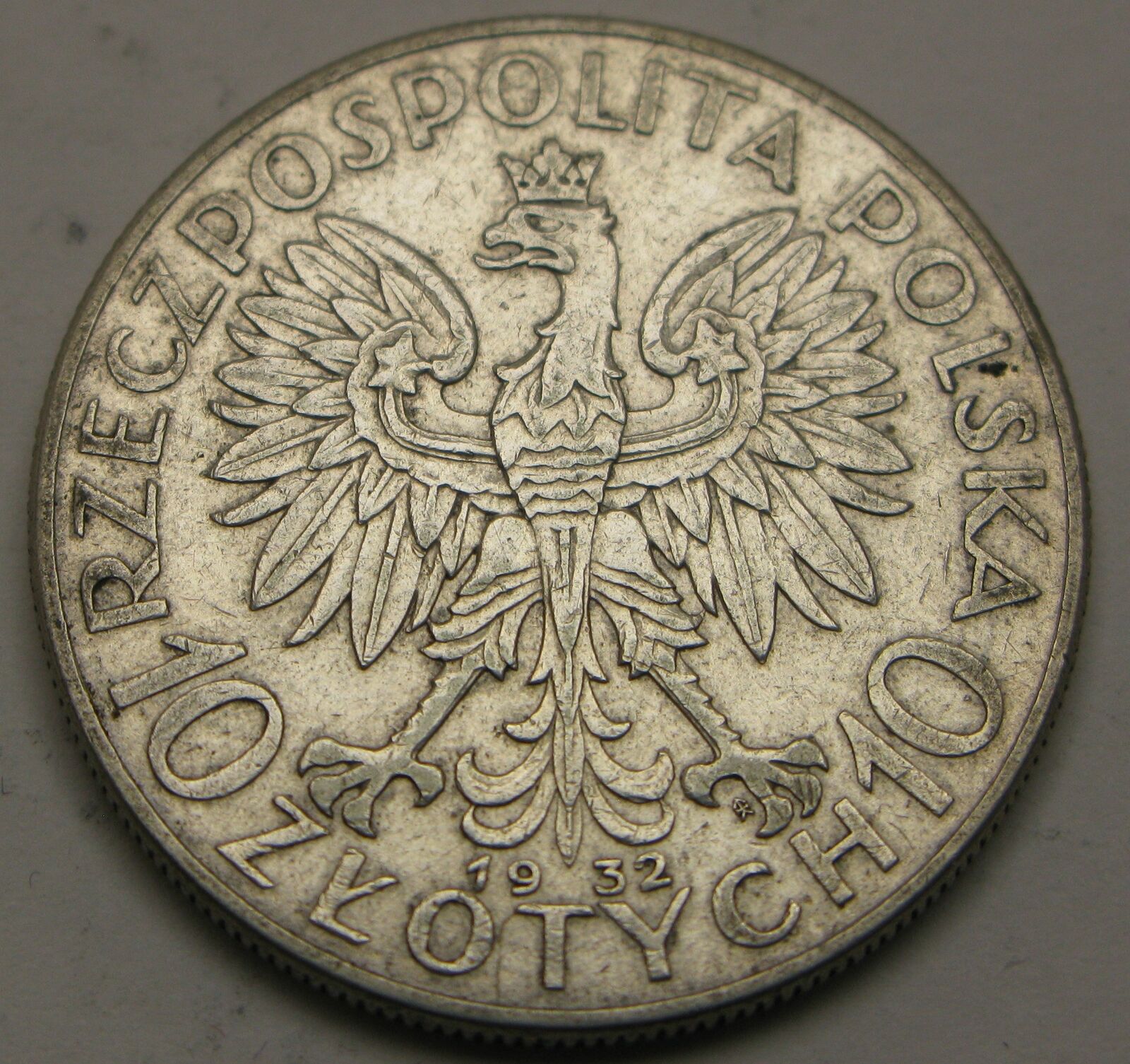 Poland 10 Zlotych 1932 (w) - Silver 0.750 - Queen Jadwiga - Vf - 3751