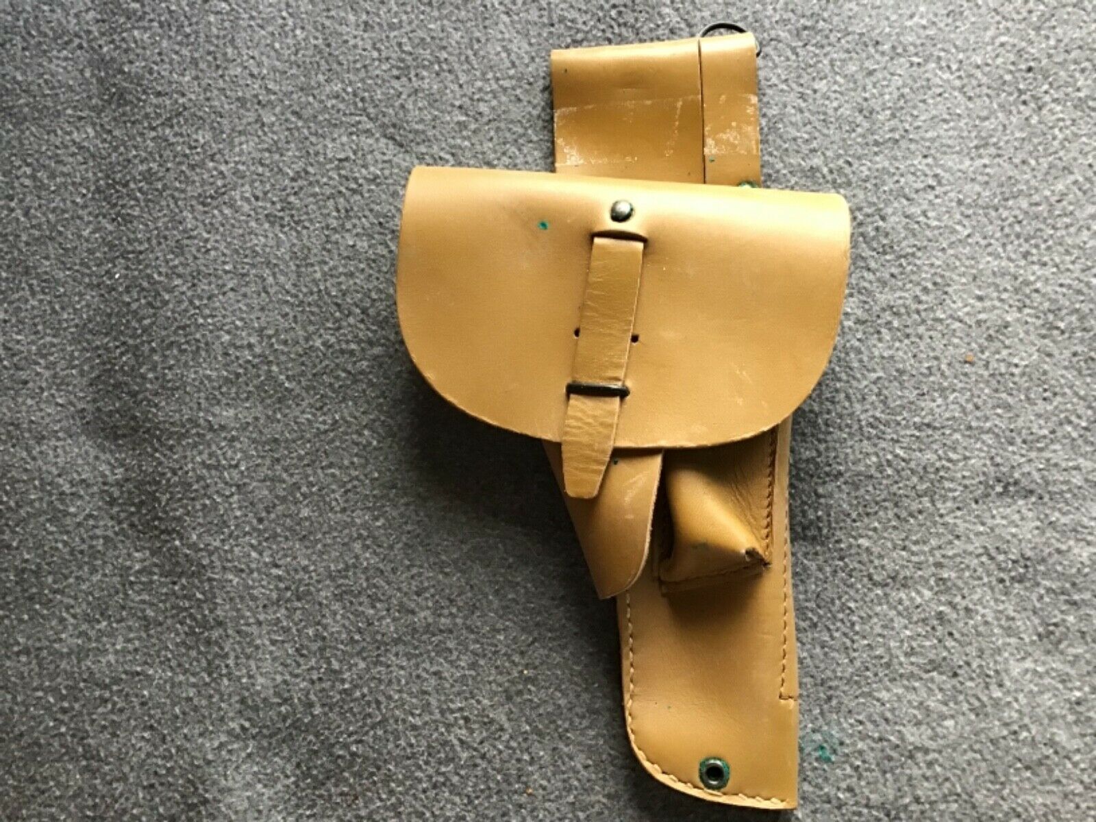 Post-wwii Era French Army Leather Holster For The M1950 Or P38 Pistol