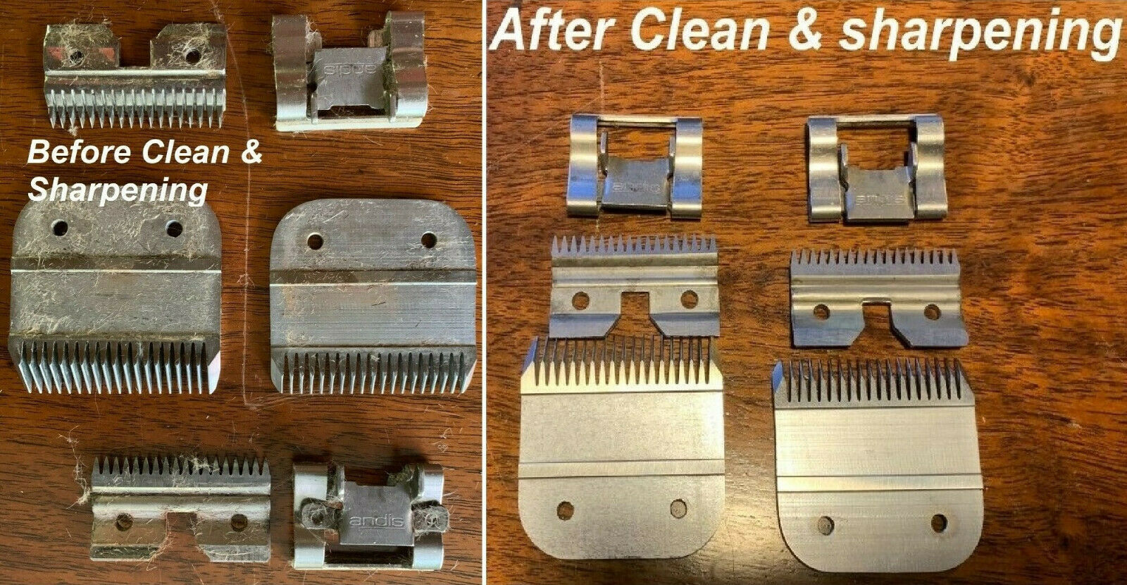 Professional Clipper Blade Sharpening Service - Andis, Oster, Wahl, Laube, Geib