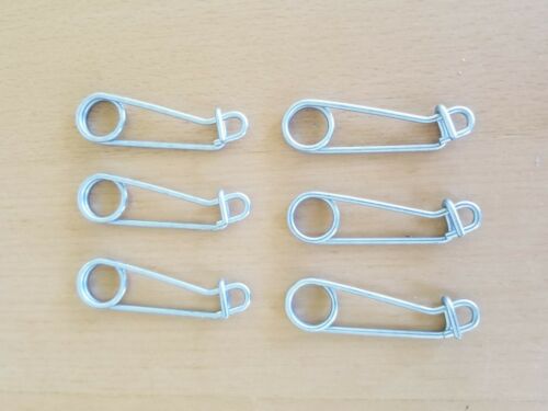 Gees Minnow Trap Utility Clip / Live Bait Traps Lock Clips - Set Of 6 Clips New