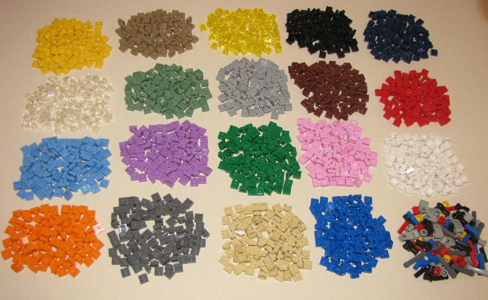 Lego Colored 1 X 1 Dot Plates Pieces Bricks Building Blocks You Pick 100 Per Lot
