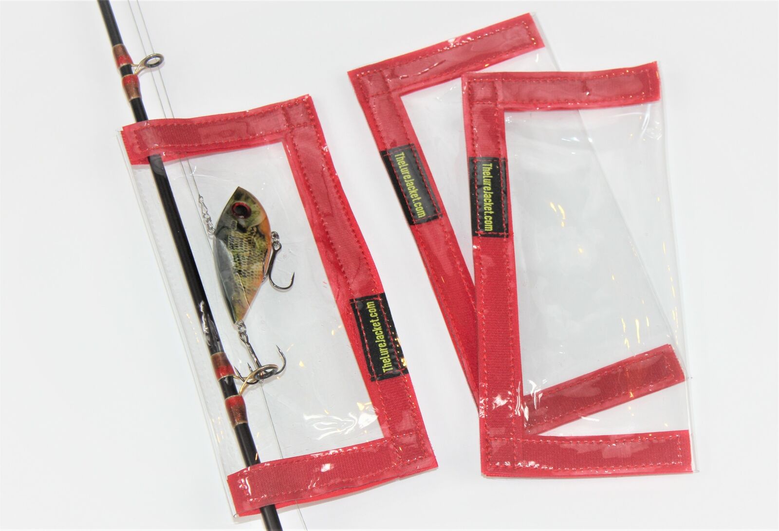 Lure Jacket Angler 8" X 8" - 3-pack With 7 Color Options; Fishing Lure Wrap, Lur