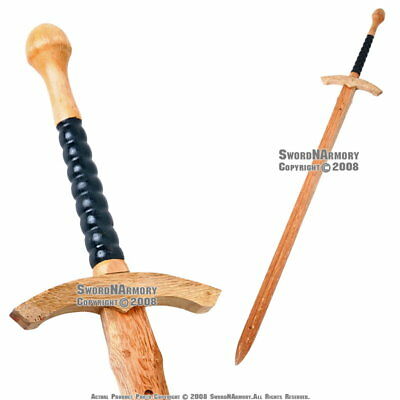 45 " Medieval Wooden Waster Long Sword Prop