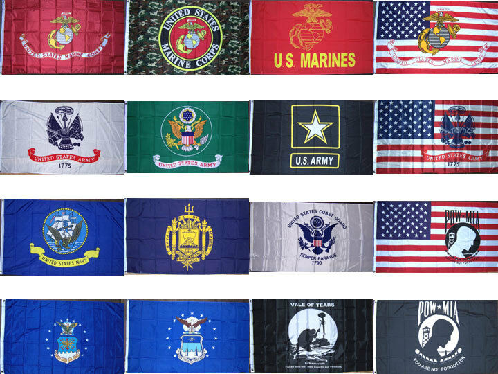 Army Navy Usmc Pow Flag 3x5ft Premium Quality Usa Seller