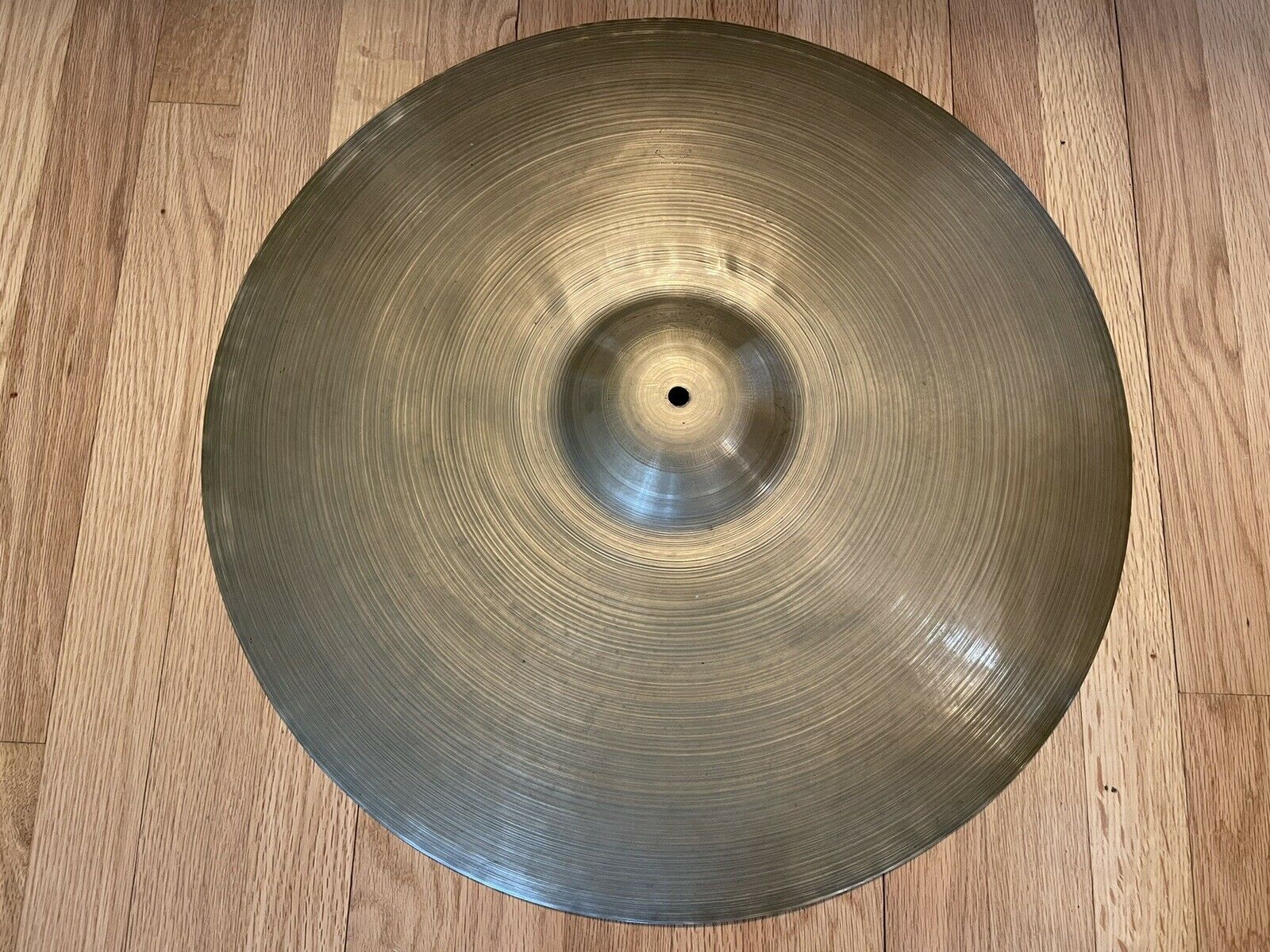 Vintage Late 40’s A Zildjian 22” Trans Stamp Ride Cymbal 2560 Grams Excd