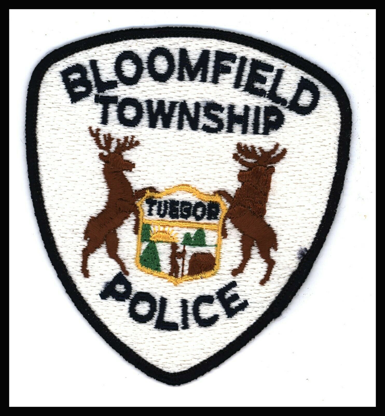 Bloomfield Township Michigan Police 4" X 4.25" Embroidered Patch