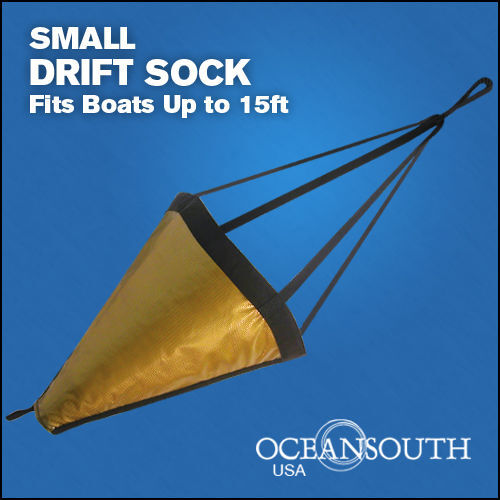 24" Drift Sock Sea Anchor Drogue, Sea Brake Fits Boats Up To 15' -small Size