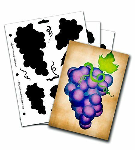 Grape Stencil - Three Piece Set